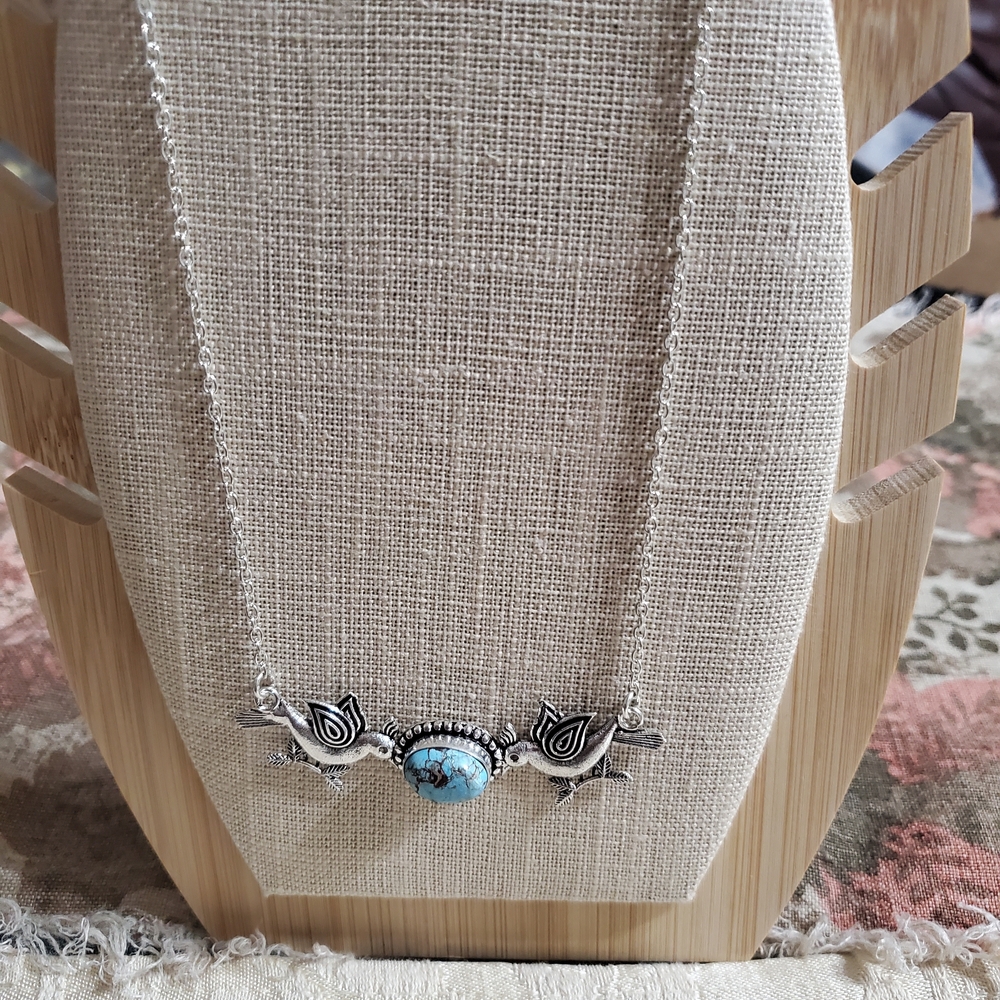 Silver Necklace With Turquoise - Picture 4 of 6